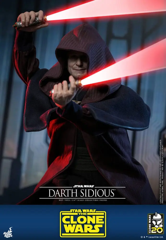 Star Wars: The Clone Wars Figurina de acțiune 1/6 Darth Sidious 29 cm poza produsului