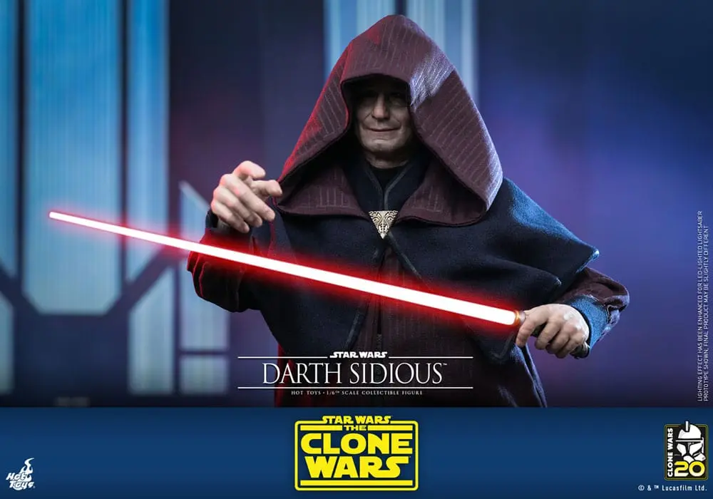 Star Wars: The Clone Wars Figurina de acțiune 1/6 Darth Sidious 29 cm poza produsului