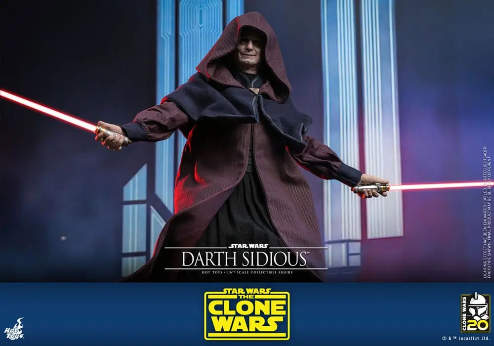 Star Wars: The Clone Wars Figurina de acțiune 1/6 Darth Sidious 29 cm poza produsului