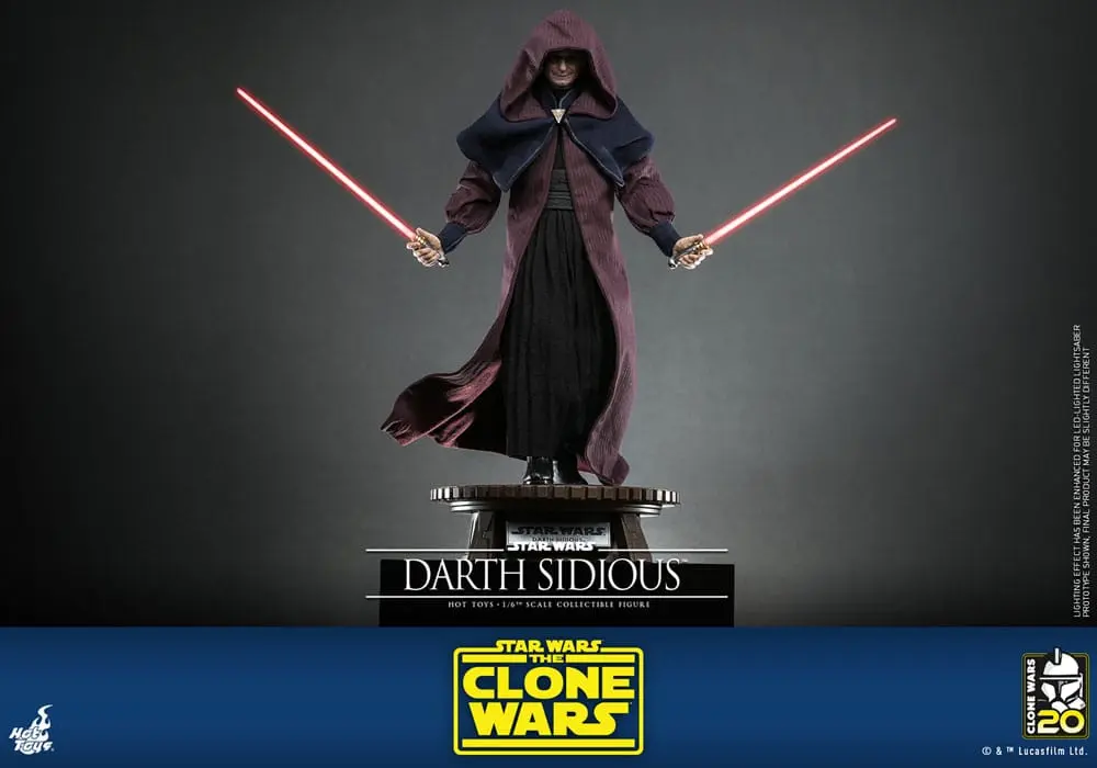 Star Wars: The Clone Wars Figurina de acțiune 1/6 Darth Sidious 29 cm poza produsului