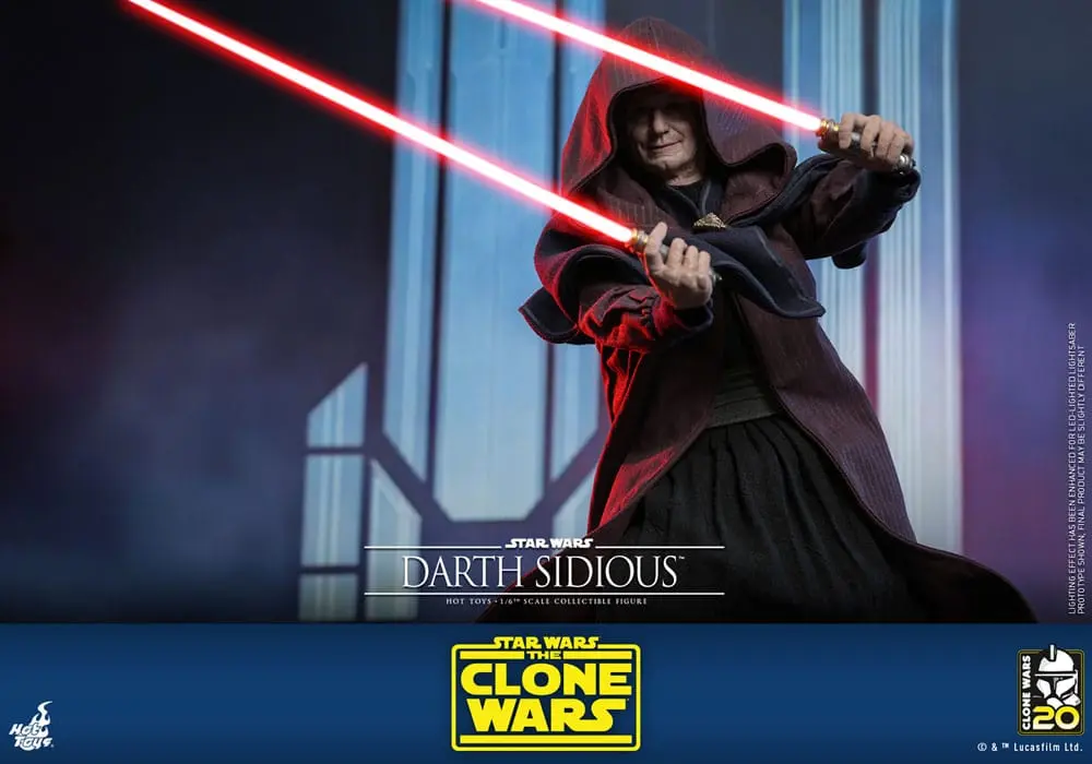 Star Wars: The Clone Wars Figurina de acțiune 1/6 Darth Sidious 29 cm poza produsului