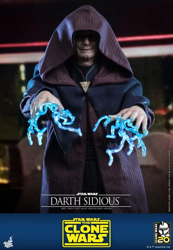 Star Wars: The Clone Wars Figurina de acțiune 1/6 Darth Sidious 29 cm poza produsului