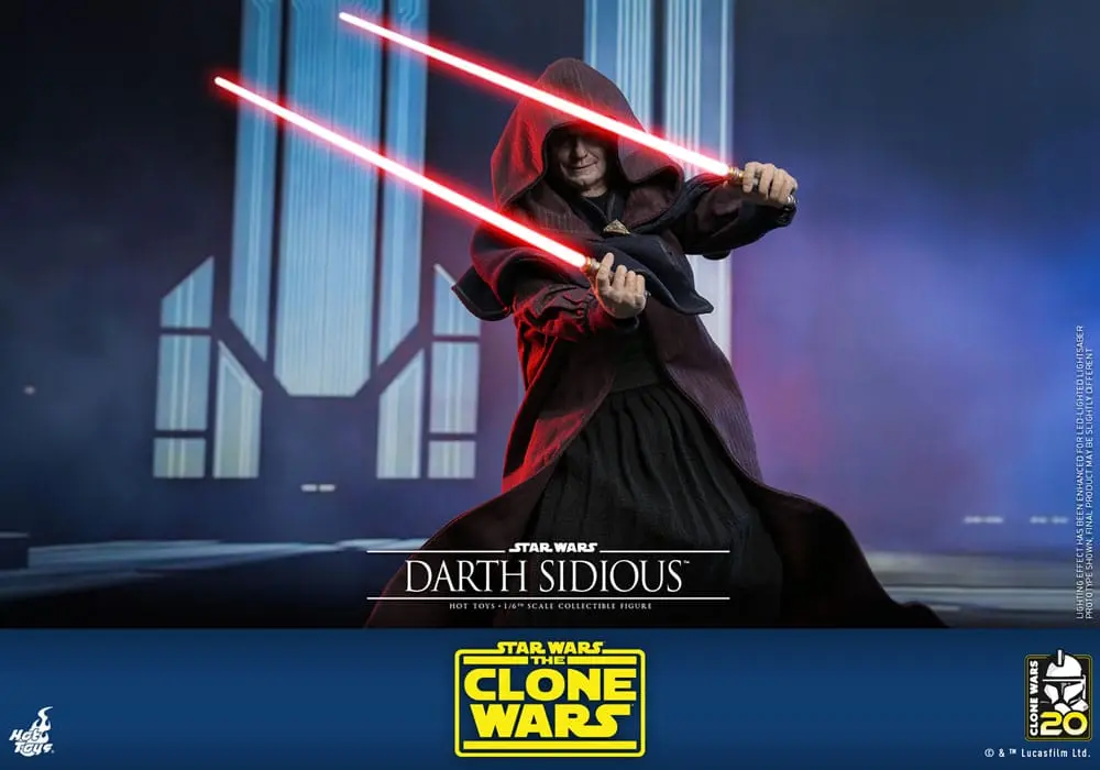 Star Wars: The Clone Wars Figurina de acțiune 1/6 Darth Sidious 29 cm poza produsului