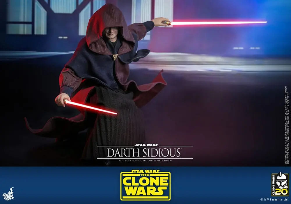 Star Wars: The Clone Wars Figurina de acțiune 1/6 Darth Sidious 29 cm poza produsului