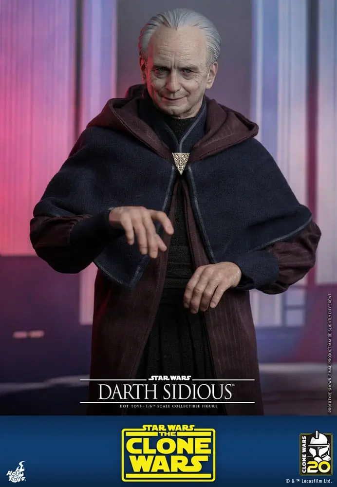 Star Wars: The Clone Wars Figurina de acțiune 1/6 Darth Sidious 29 cm poza produsului