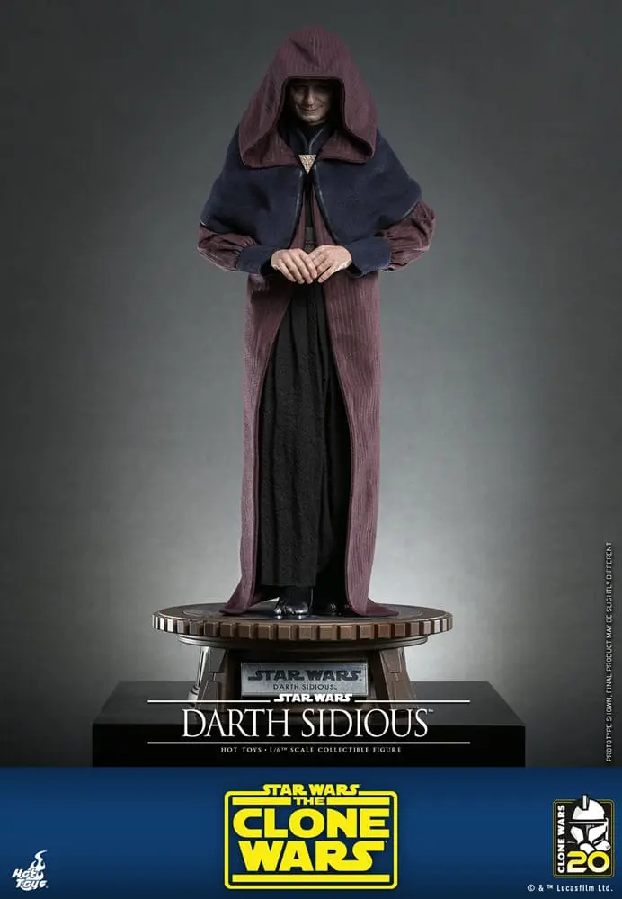 Star Wars: The Clone Wars Figurina de acțiune 1/6 Darth Sidious 29 cm poza produsului
