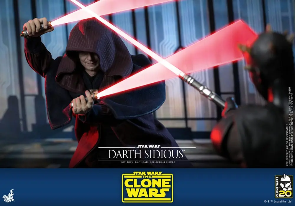 Star Wars: The Clone Wars Figurina de acțiune 1/6 Darth Sidious 29 cm poza produsului