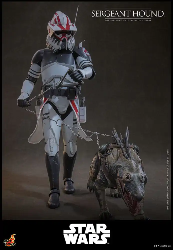 Star Wars: The Clone Wars figurina de actiune 1/6 Sergeant Hound 30 cm poza produsului