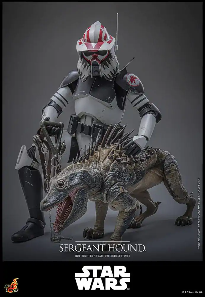 Star Wars: The Clone Wars figurina de actiune 1/6 Sergeant Hound 30 cm poza produsului