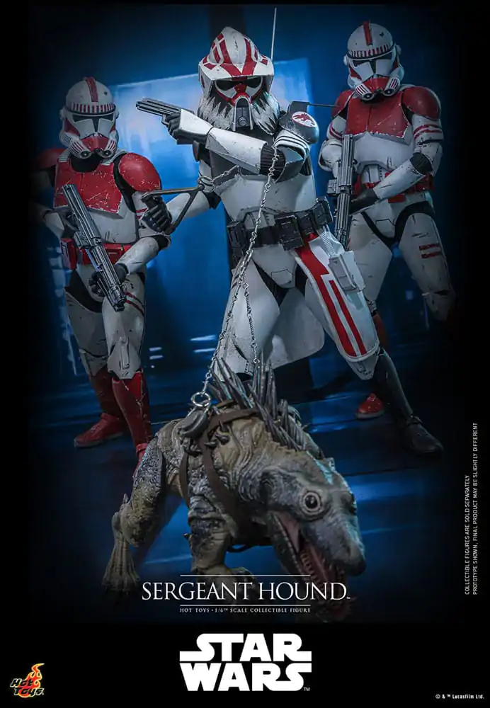 Star Wars: The Clone Wars figurina de actiune 1/6 Sergeant Hound 30 cm poza produsului