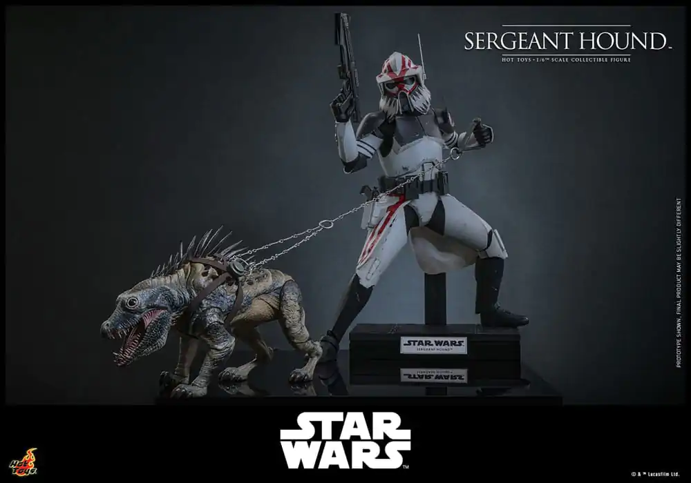 Star Wars: The Clone Wars figurina de actiune 1/6 Sergeant Hound 30 cm poza produsului