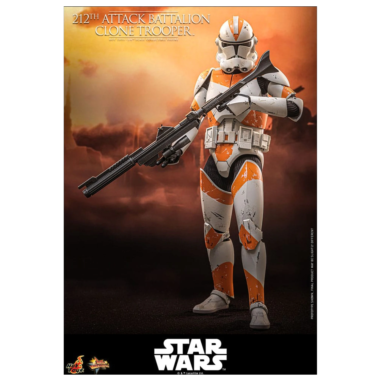 Star Wars: The Clone Wars figurina de actiune 1/6 212th Attack Battalion Clone Trooper 30 cm poza produsului