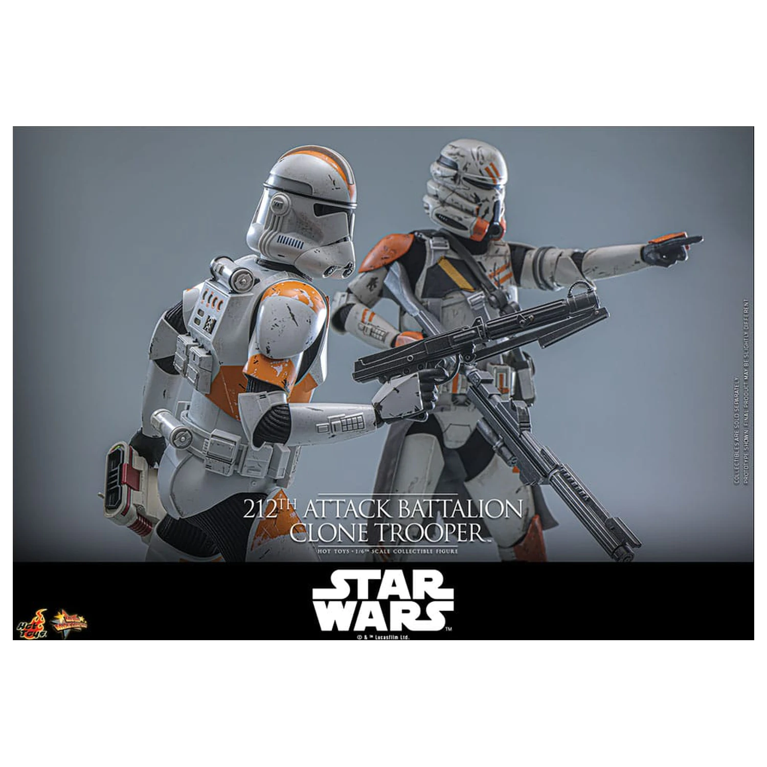 Star Wars: The Clone Wars figurina de actiune 1/6 212th Attack Battalion Clone Trooper 30 cm poza produsului