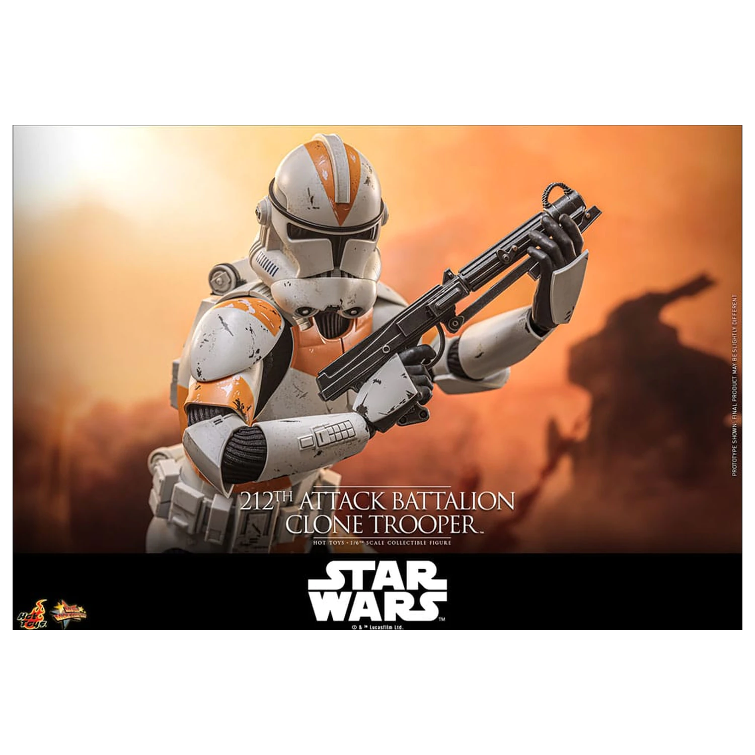 Star Wars: The Clone Wars figurina de acțiune 1/6 212th Attack Battalion Clone Trooper Versiune Deluxe 30 cm poza produsului