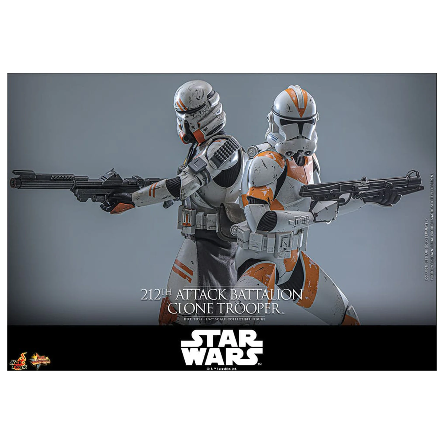 Star Wars: The Clone Wars figurina de acțiune 1/6 212th Attack Battalion Clone Trooper Versiune Deluxe 30 cm poza produsului