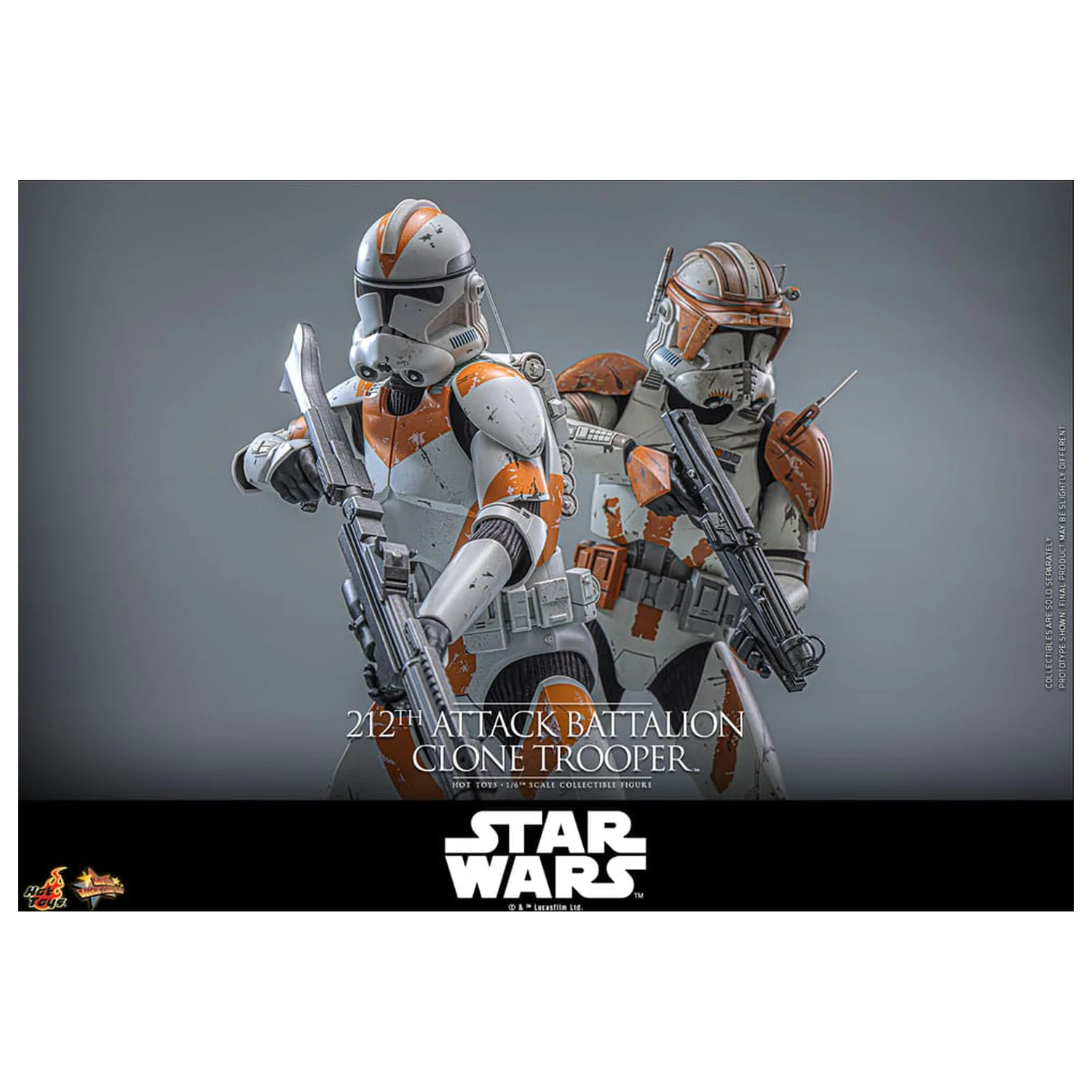 Star Wars: The Clone Wars figurina de acțiune 1/6 212th Attack Battalion Clone Trooper Versiune Deluxe 30 cm poza produsului