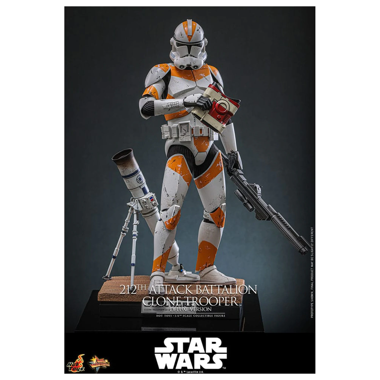 Star Wars: The Clone Wars figurina de acțiune 1/6 212th Attack Battalion Clone Trooper Versiune Deluxe 30 cm poza produsului