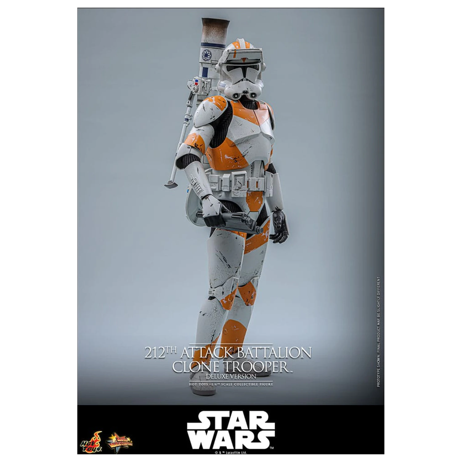 Star Wars: The Clone Wars figurina de acțiune 1/6 212th Attack Battalion Clone Trooper Versiune Deluxe 30 cm poza produsului
