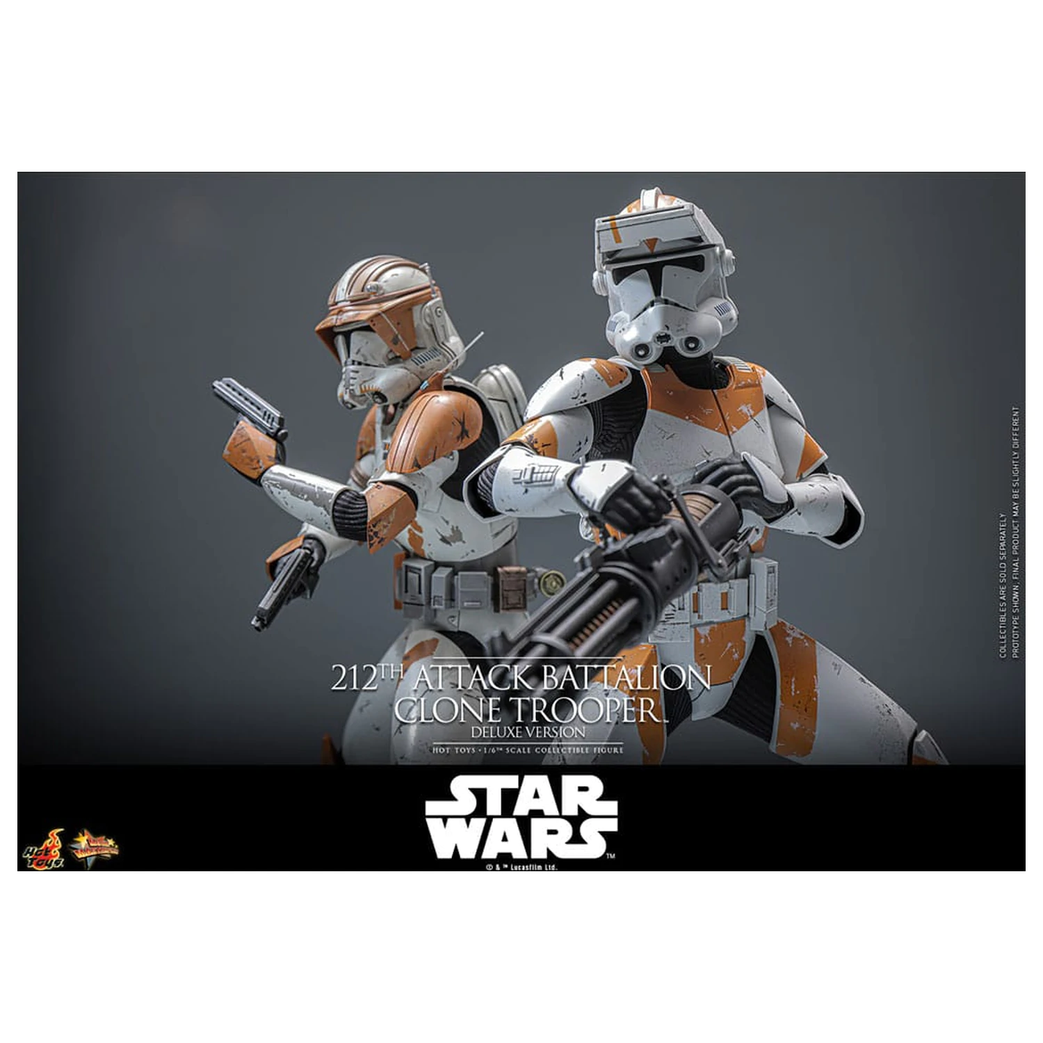 Star Wars: The Clone Wars figurina de acțiune 1/6 212th Attack Battalion Clone Trooper Versiune Deluxe 30 cm poza produsului