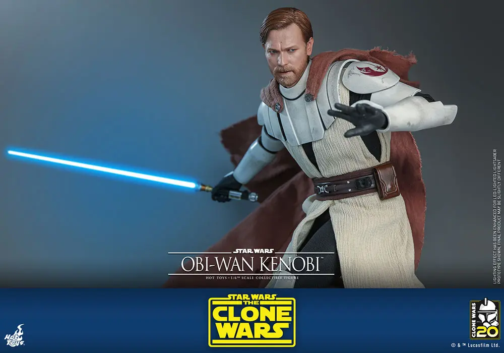 Star Wars The Clone Wars Figurina de Acțiune 1/6 Obi-Wan Kenobi 30 cm poza produsului