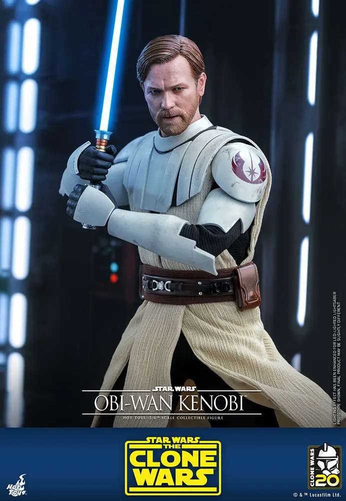 Star Wars The Clone Wars Figurina de Acțiune 1/6 Obi-Wan Kenobi 30 cm poza produsului