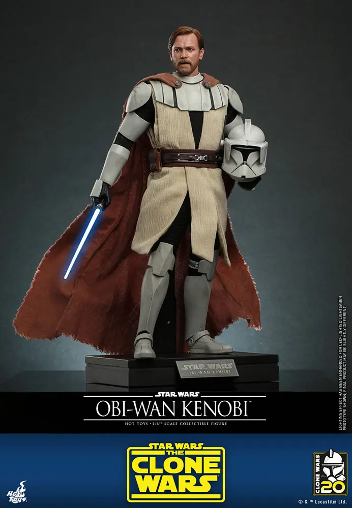 Star Wars The Clone Wars Figurina de Acțiune 1/6 Obi-Wan Kenobi 30 cm poza produsului