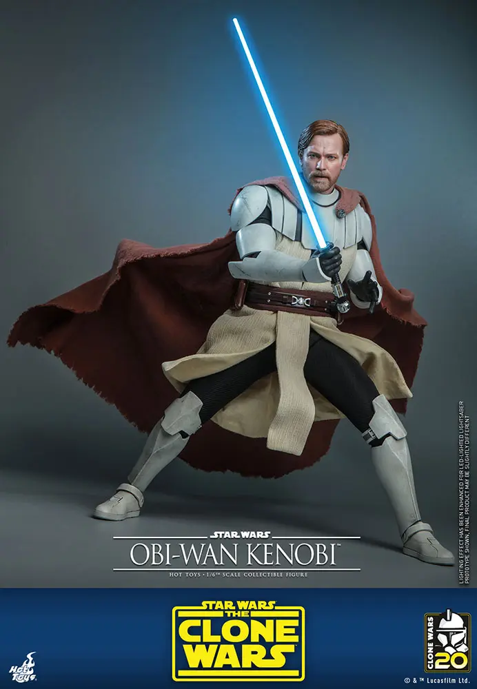 Star Wars The Clone Wars Figurina de Acțiune 1/6 Obi-Wan Kenobi 30 cm poza produsului