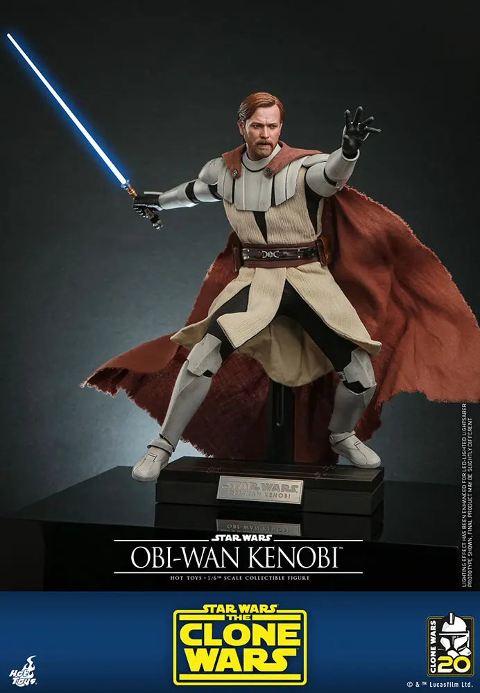 Star Wars The Clone Wars Figurina de Acțiune 1/6 Obi-Wan Kenobi 30 cm poza produsului