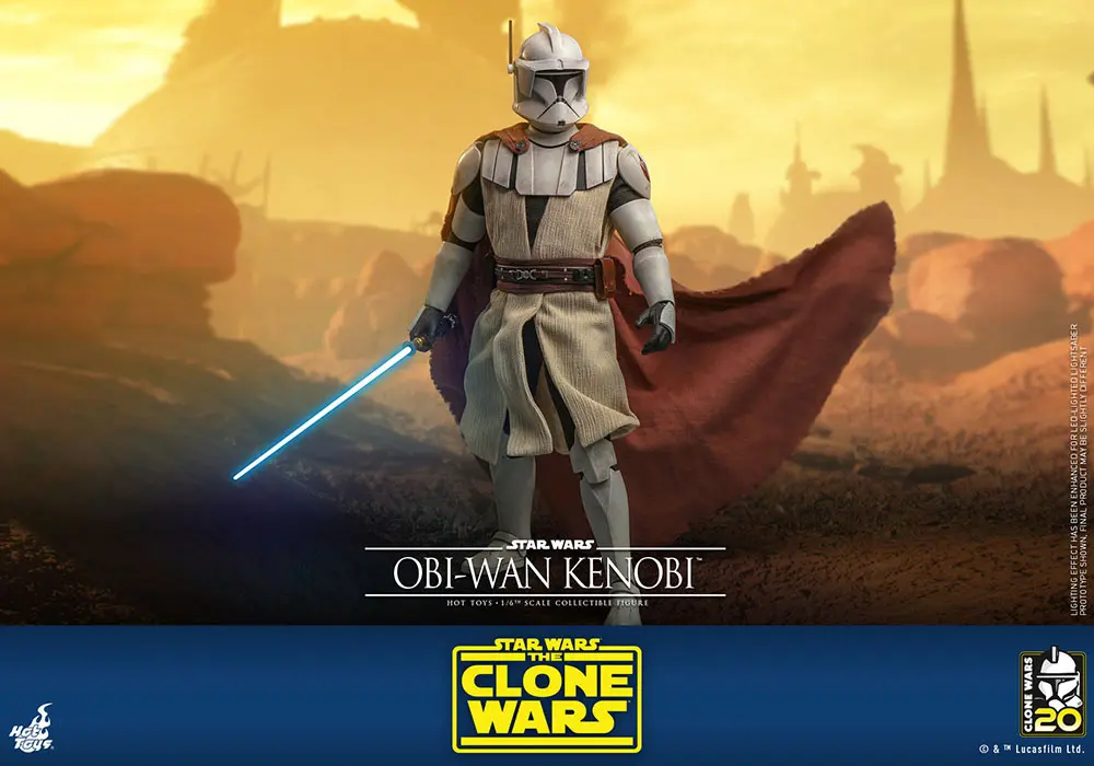 Star Wars The Clone Wars Figurina de Acțiune 1/6 Obi-Wan Kenobi 30 cm poza produsului