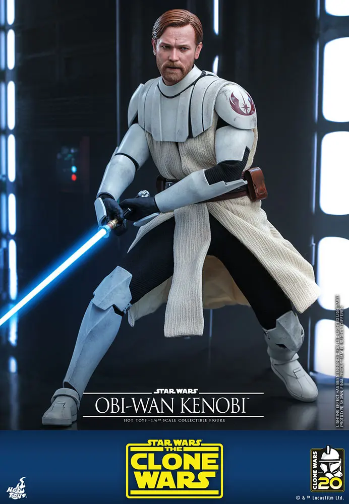 Star Wars The Clone Wars Figurina de Acțiune 1/6 Obi-Wan Kenobi 30 cm poza produsului