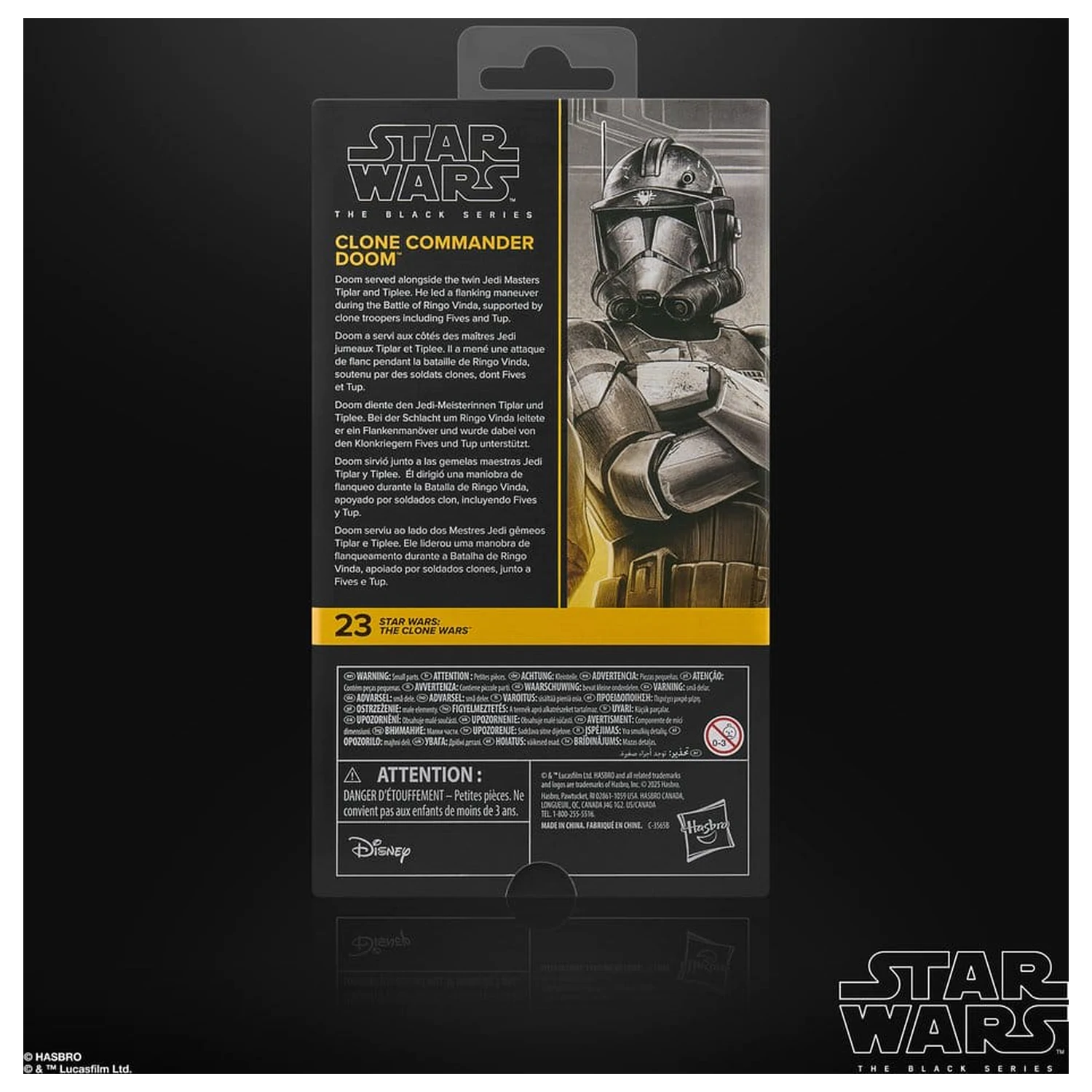 Star Wars: The Clone Wars Black Series Figurină de acțiune Clone Commander Doom 15 cm poza produsului