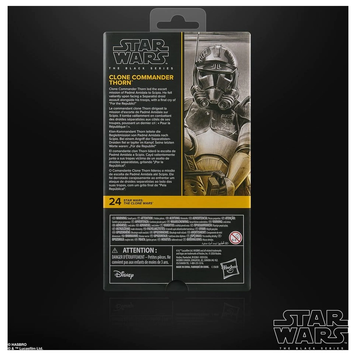 Star Wars: The Clone Wars Black Series Figurina de actiune Clone Commander Thorn 15 cm poza produsului