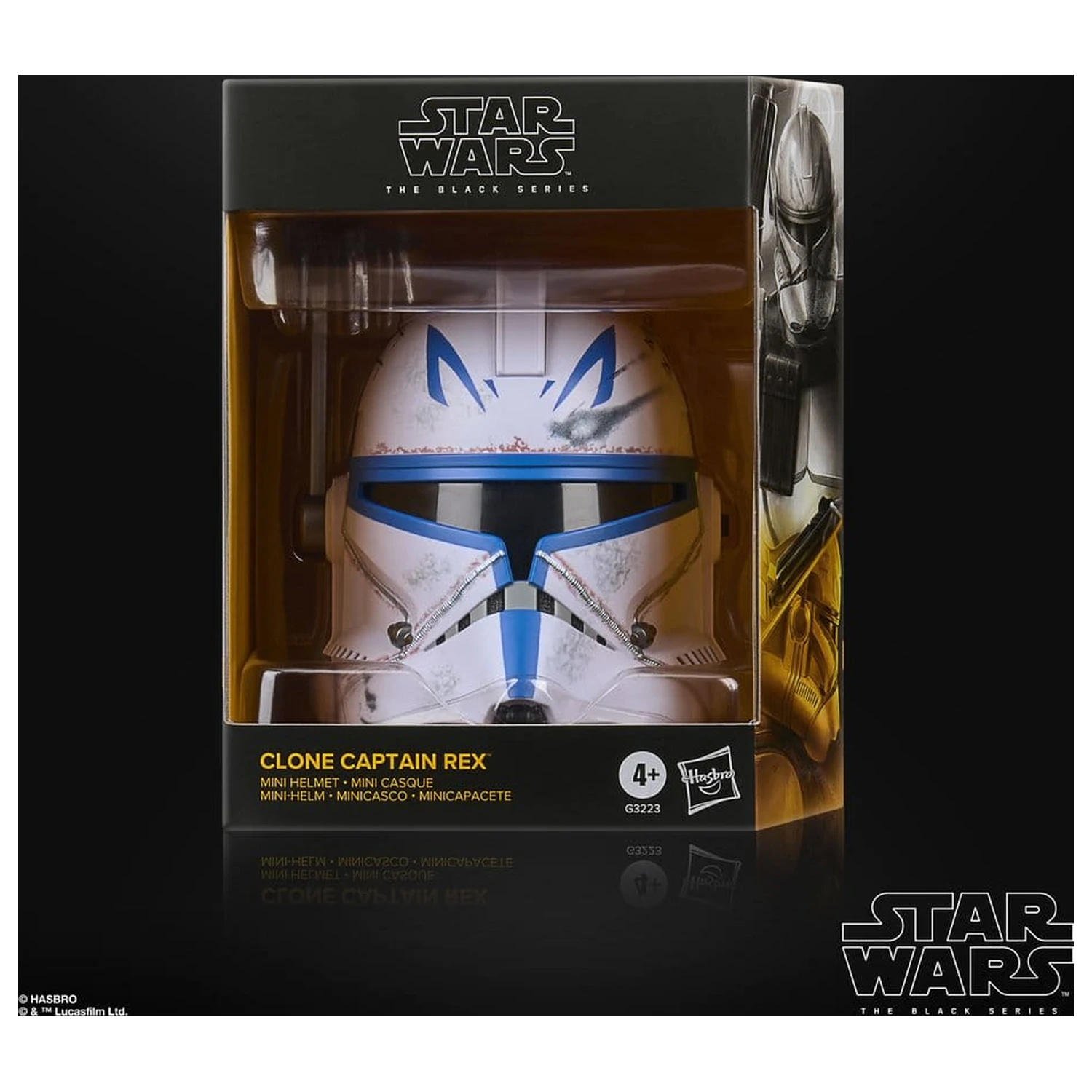 Star Wars: The Clone Wars Black Series Mini Cască Clone Captain Rex 15 cm poza produsului
