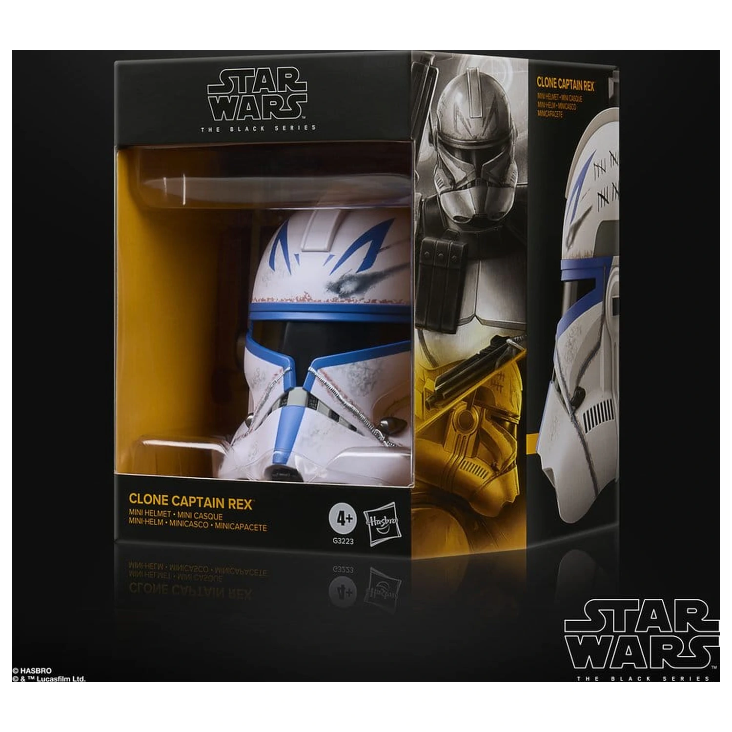 Star Wars: The Clone Wars Black Series Mini Cască Clone Captain Rex 15 cm poza produsului