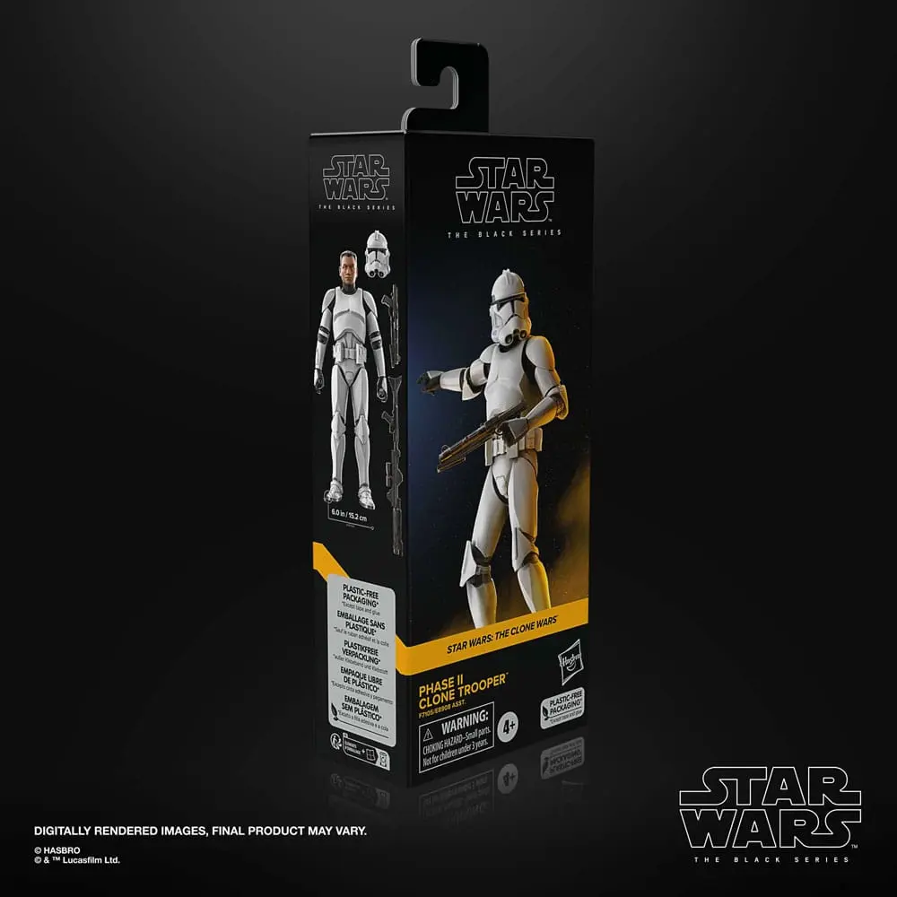 Star Wars: The Clone Wars Black Series figurină de acțiune Phase II Clone Trooper 15 cm poza produsului