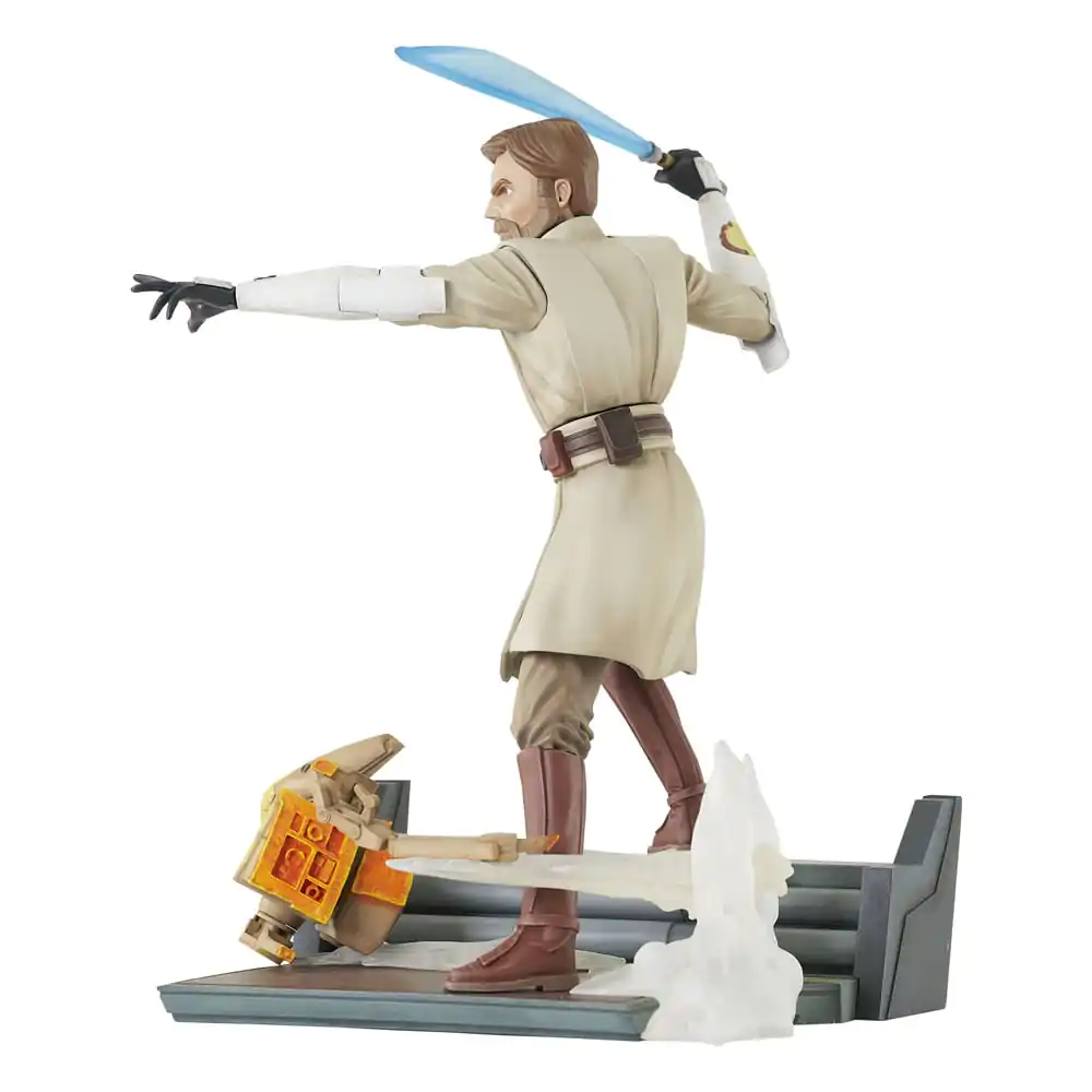 Star Wars: The Clone Wars Statuie PVC Deluxe Gallery General Obi-Wan Kenobi 23 cm poza produsului