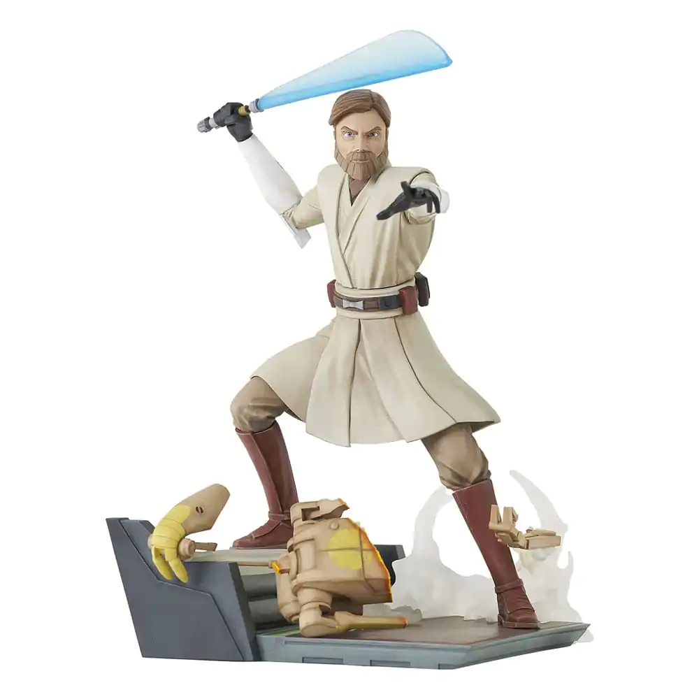 Star Wars: The Clone Wars Statuie PVC Deluxe Gallery General Obi-Wan Kenobi 23 cm poza produsului