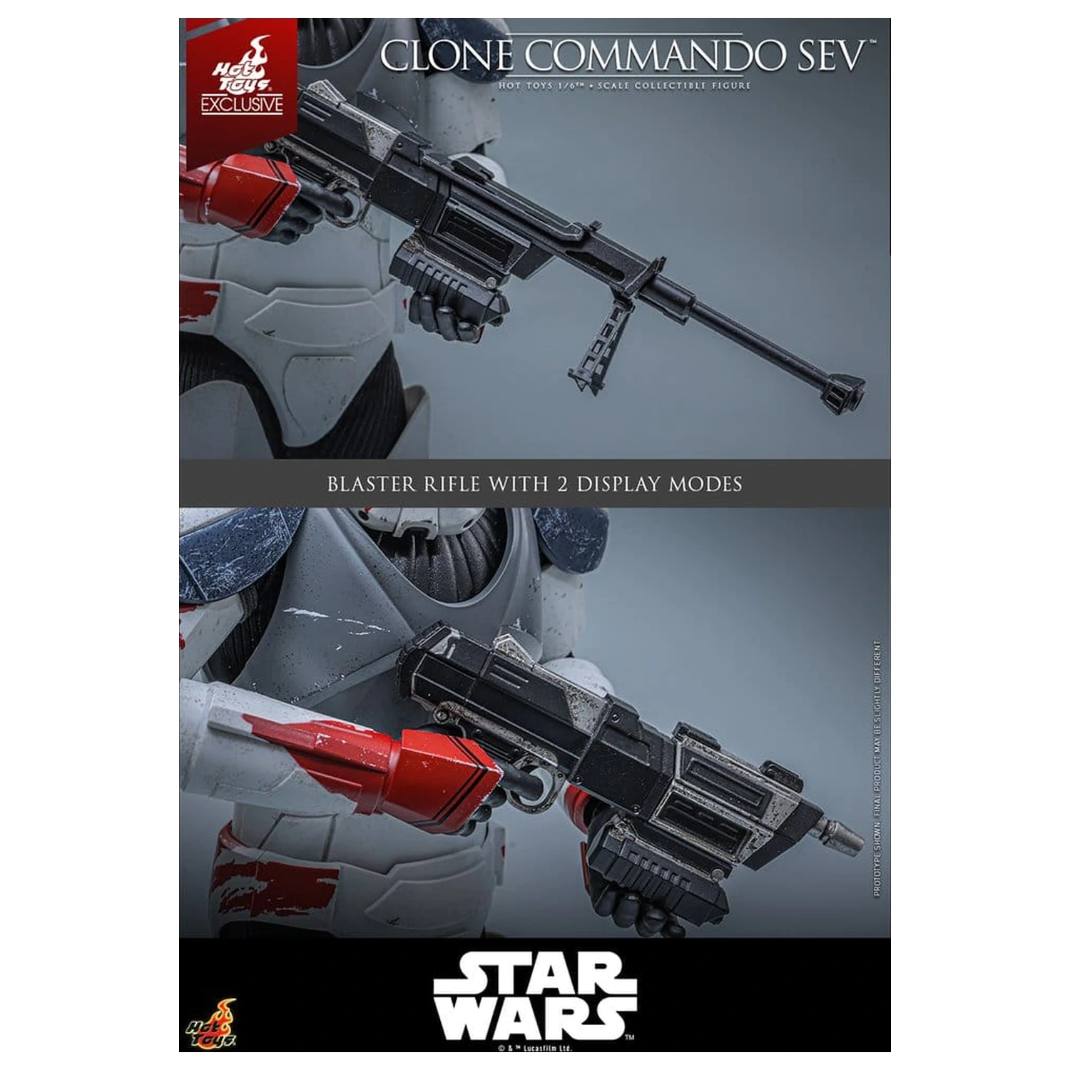 Star Wars: The Clone Wars Television Masterpiece figurină de acțiune 1/6 Clone Commando Sev 30 cm poza produsului