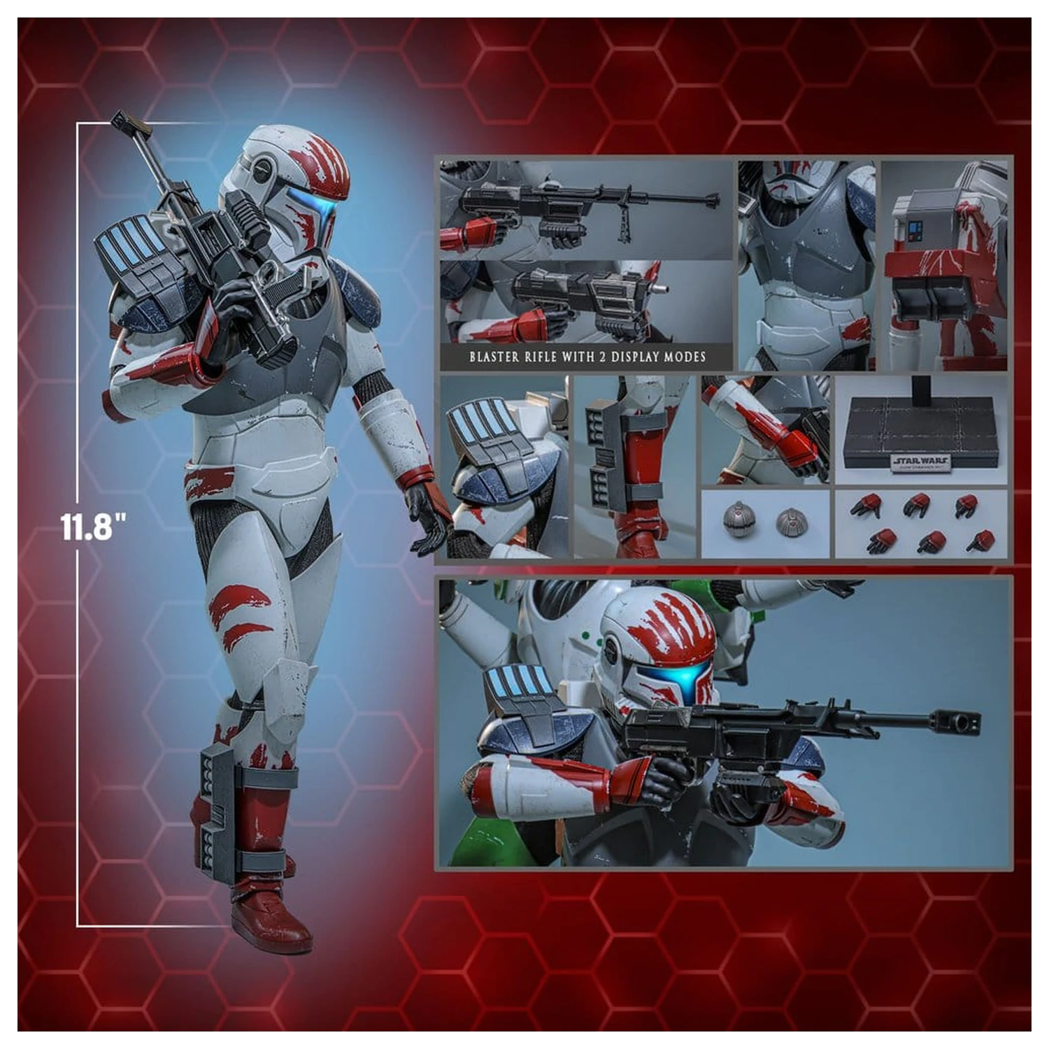 Star Wars: The Clone Wars Television Masterpiece figurină de acțiune 1/6 Clone Commando Sev 30 cm poza produsului