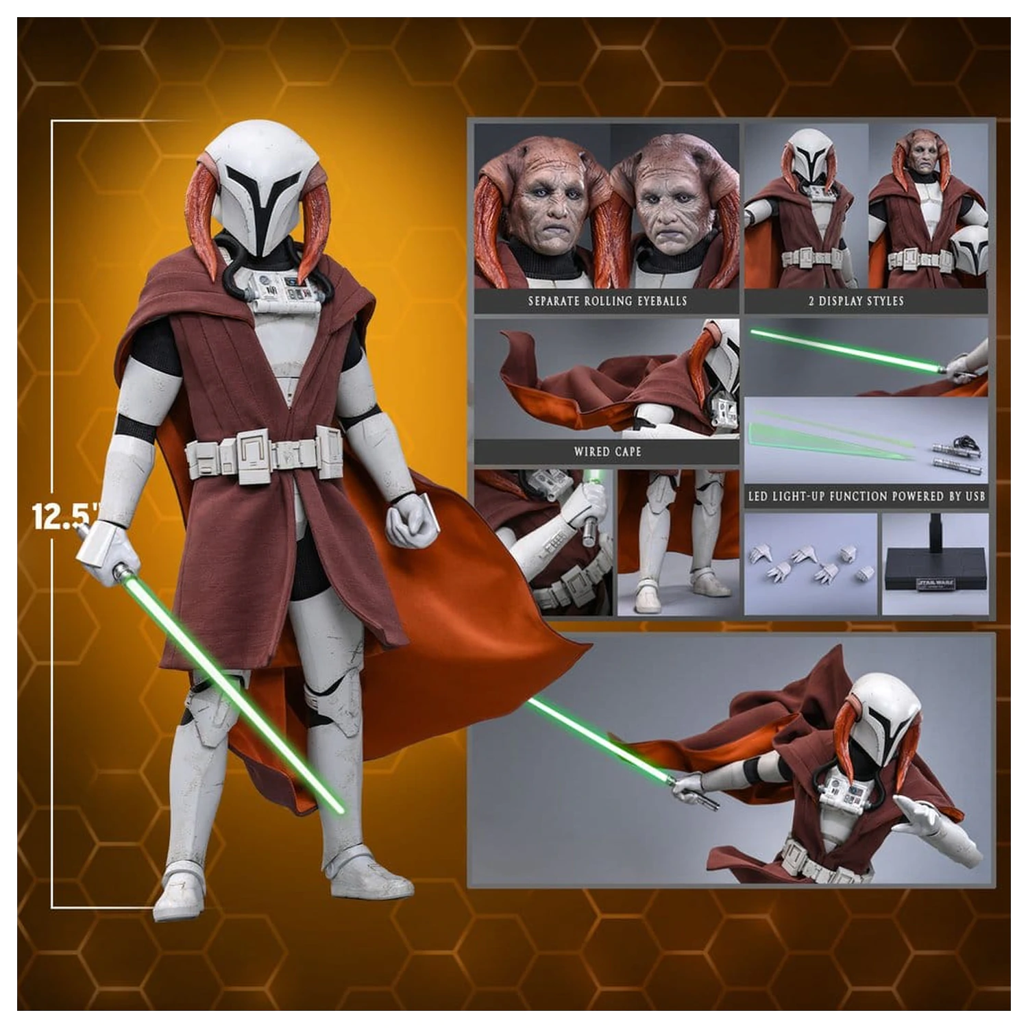 Star Wars: The Clone Wars Television Masterpiece Figurină de acțiune 1/6 Saesee Tiin (Clone Armor) 32 cm poza produsului