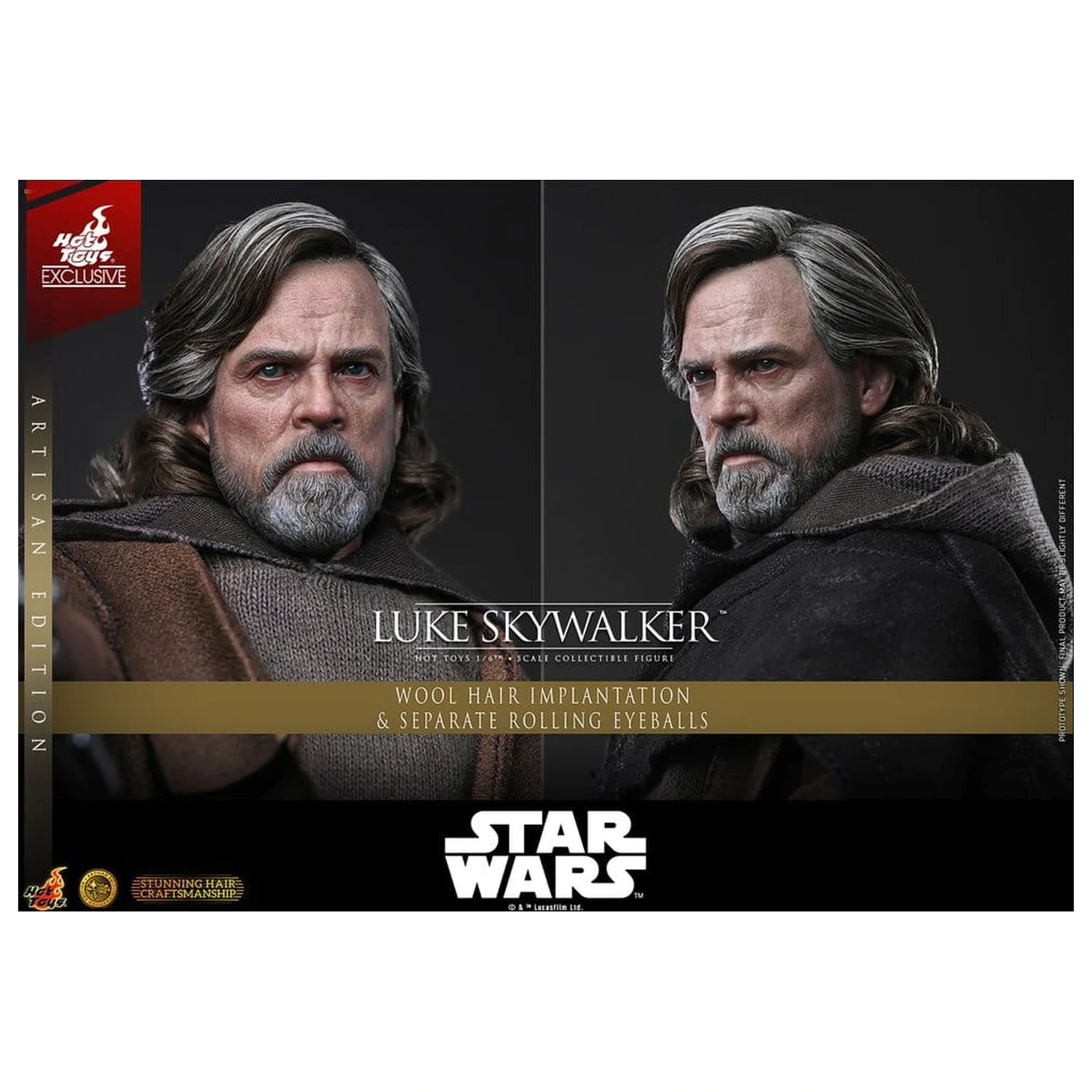 Star Wars: The Last Jedi Movie Masterpiece figurina de actiune 1/6 Luke Skywalker (Artisan Edition) 29 cm poza produsului