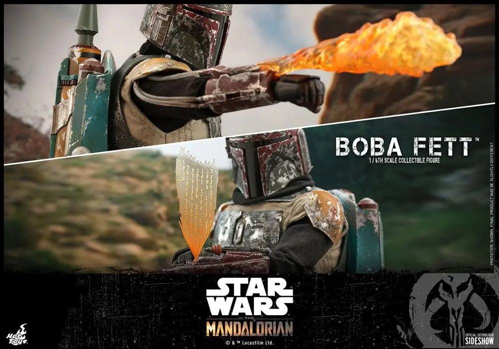 Star Wars The Mandalorian Figurina de Acțiune 1/6 Boba Fett 30 cm poza produsului