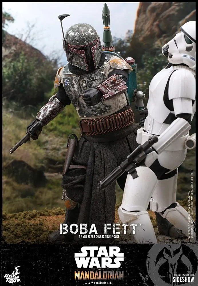 Star Wars The Mandalorian Figurina de Acțiune 1/6 Boba Fett 30 cm poza produsului