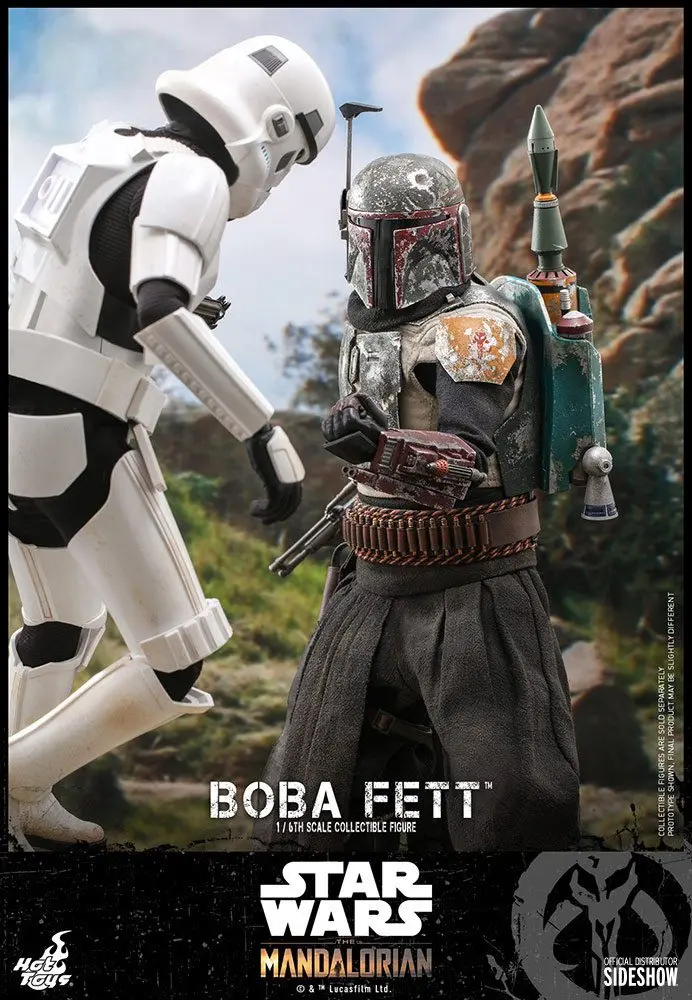 Star Wars The Mandalorian Figurina de Acțiune 1/6 Boba Fett 30 cm poza produsului