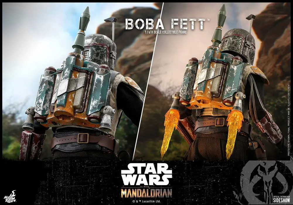 Star Wars The Mandalorian Figurina de Acțiune 1/6 Boba Fett 30 cm poza produsului