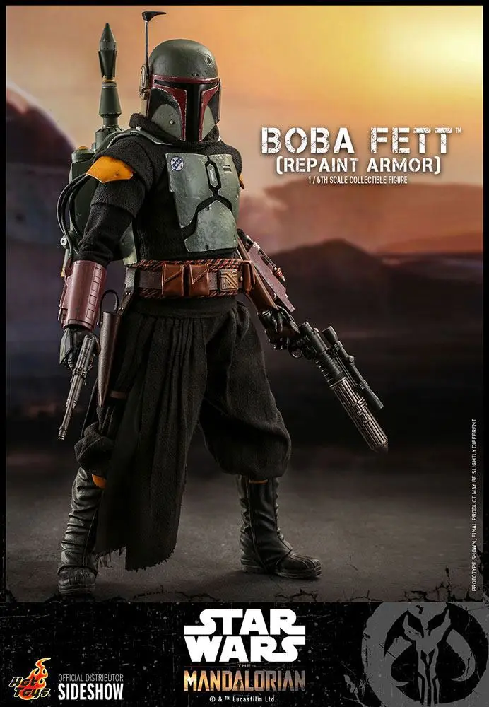 Star Wars The Mandalorian Figurina de acțiune 1/6 Boba Fett (Repaint Armor) 30 cm poza produsului