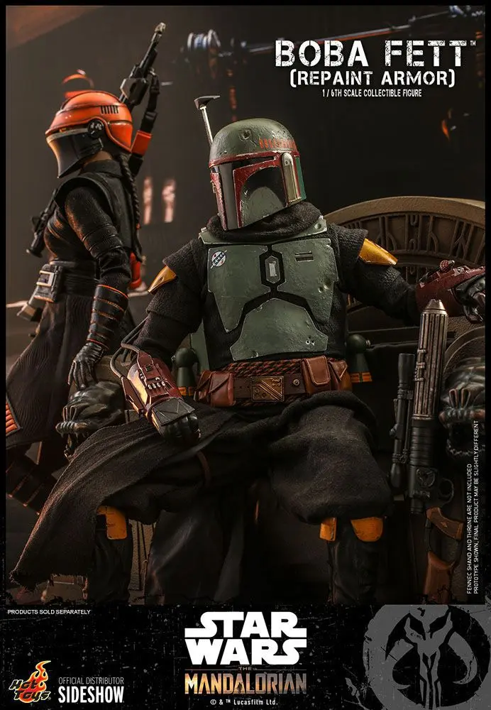 Star Wars The Mandalorian Figurina de acțiune 1/6 Boba Fett (Repaint Armor) 30 cm poza produsului