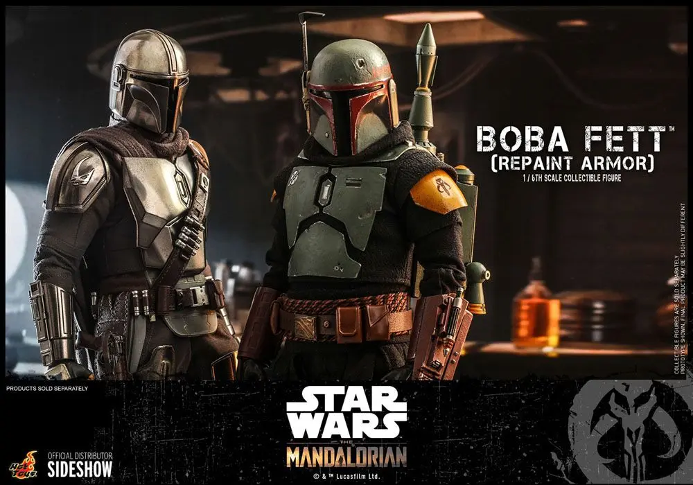 Star Wars The Mandalorian Figurina de acțiune 1/6 Boba Fett (Repaint Armor) 30 cm poza produsului