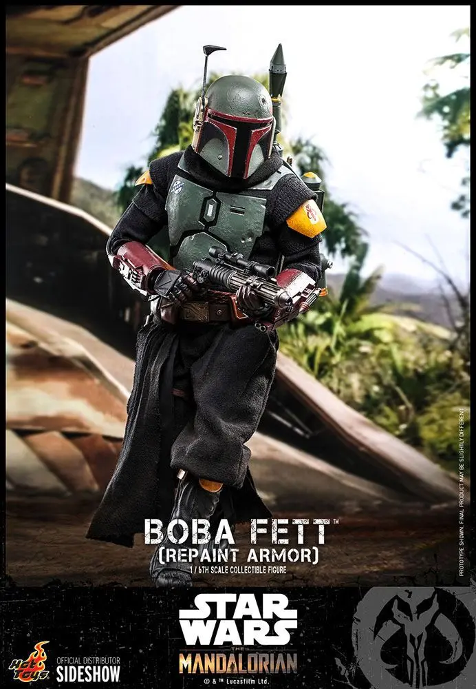 Star Wars The Mandalorian Figurina de acțiune 1/6 Boba Fett (Repaint Armor) 30 cm poza produsului