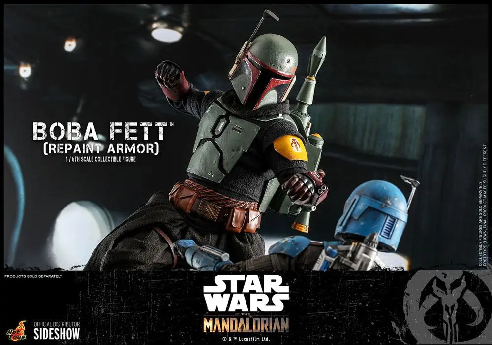 Star Wars The Mandalorian Figurina de acțiune 1/6 Boba Fett (Repaint Armor) 30 cm poza produsului